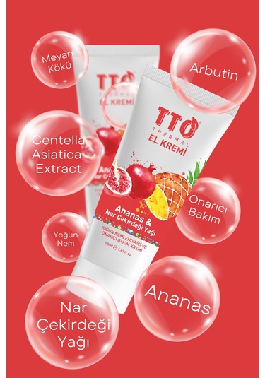 Tto Thermal El Kremi Ananas & Nar Çekirdeği Yağı 50 Ml