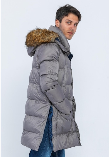 Cekmon Erkek Regular Fit Astarlı Çok Cepli Kapuşonu Çıkan Rahat Mont 001