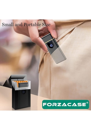 Metal Usb Şarjlı Alevsiz Elektronik Tesla Çakmak Hediye - Fc375