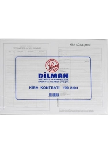 Dilman Kira Kontratı 100'Lü