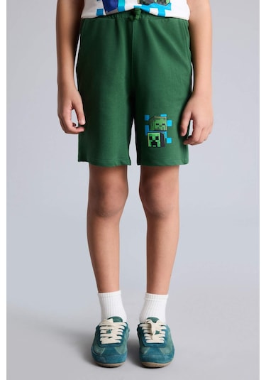 Defacto Mınecraft Tişört Şort 2'li Takım Erkek Çocuk G6685A826SM
