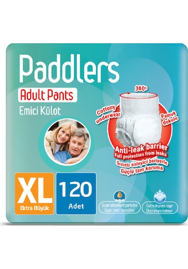 Paddlers Emici Külot Yetişkin Hasta Bezi XL 120'li