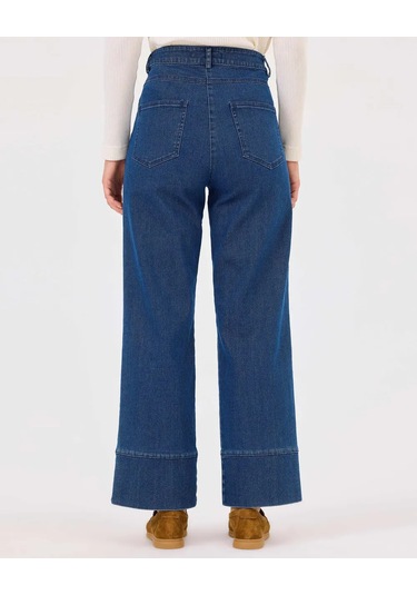 Scl Kadın Düğmeli Cep Detaylı Jean Pantolon 10002422211002 Lacivert