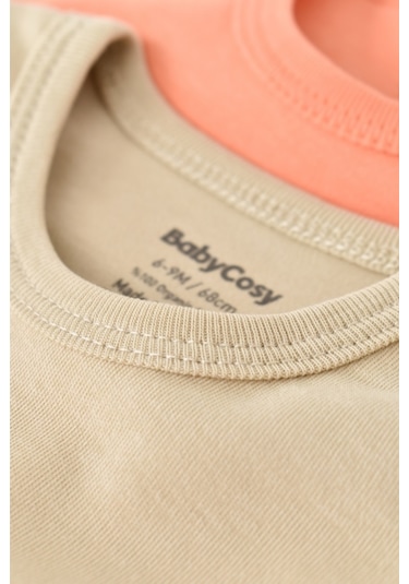 BabyCosy Organik 2li Kısa Kollu Badi Csy3022 001