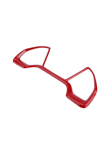 Reedark Honda Civic 10. Nesil 2016-2018 Abs Dashboard Dekorasyon Çerçevesi - Kırılmaya Dayanıklı, Parlak Kırmızı Desen, Kolay Kurulum, İç Dekor Güncelleme