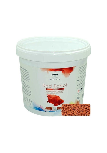 White Balance Red Parrot Ciklet Balığı Yemi 50 G