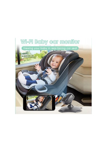Wezone Araç İçi Bebek İzleyici Kamera - 720p Hd, 360 Dönebilen, Gece Görüşü, Usb Beslemeli, Beyaz