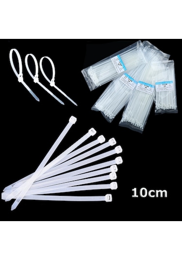 2.5 100Mm - 10Cm Kablo Bağı Cırt Kelepçe 100Lü