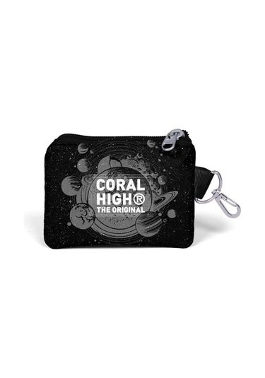 Coral High Siyah Galaxy Desenli Bozuk Para Çantası 21913 Gri - Antrasit