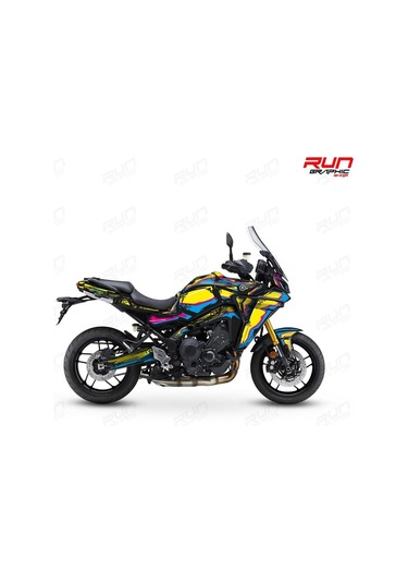 Yamaha Tracer 9 Cartoon Graphic Kit Sticker Set Sari