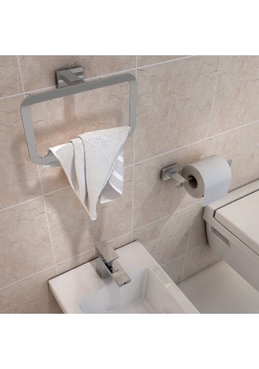 Atena Tuvalet Kağıtlık, Açık - Krom Krom