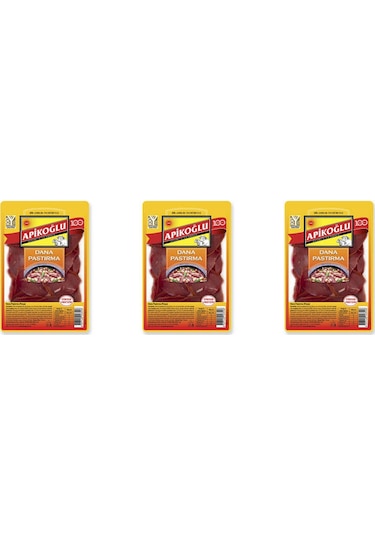 Dana Parça Pastırma 80 Gr. Üçlü Paket Toplam 240 Gr.