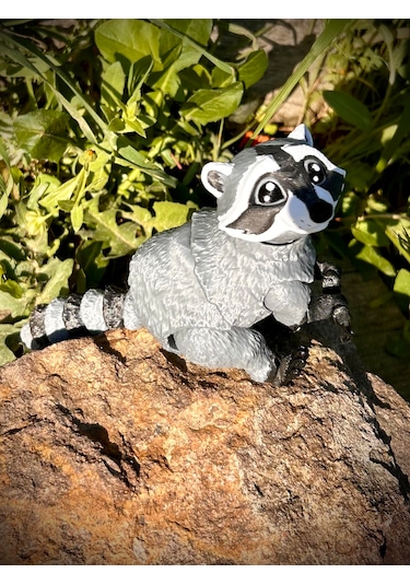 Rakun Oyuncak 3d Hareketli Organik Vip Model - Büyük Boy