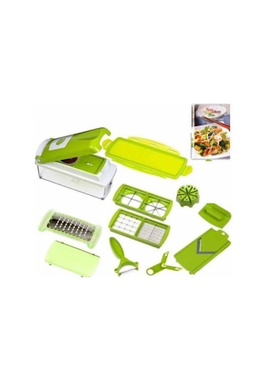 Toptanfoni Çok Fonksiyonlu Sebze Doğrayıcı Dicer Dilimleyici Rende Kesici Çok Fonksiyonlu Gıda Parçala Kırmızı