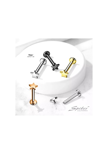 Spikes Titanyum Piercing Labret, Helix, Tragus Ve Kıkırdak Küpe 124169368 Gri