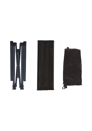 Xxl Alüminyum Katlanır Masa 118 X 70 X 70 Cm Kamp Piknik Balkon Bahçe Masası Siyah