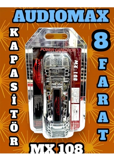 Audıomax Mx-108- 8 Farad -ledli-remoteli Kapasitör--akünüzü Korur