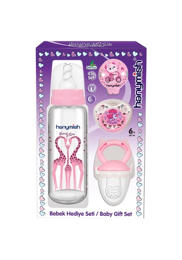 Hanymish Bebek Hediye Seti 4 'lü Pembe