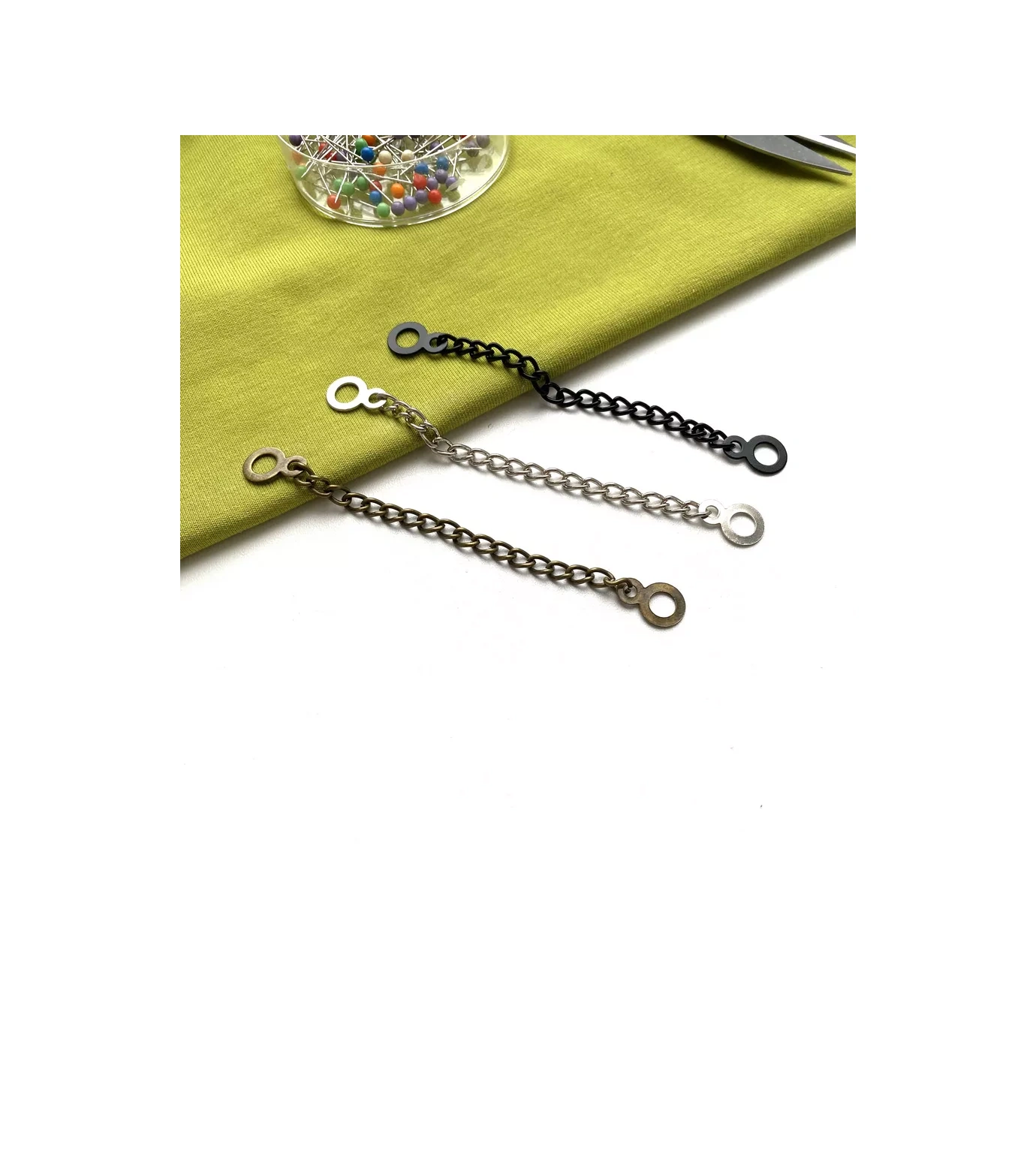 Siberiana Dikişli Zincir Elbise Askısı Siyah 5 Adet, Askılık Halkası 195375060 Siyah