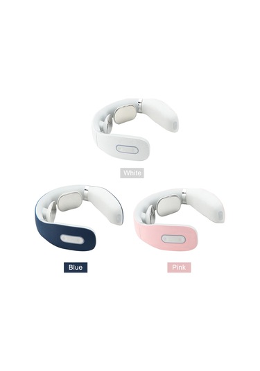 Teltree Beyaz Akıllı Boyun Masaj Aleti: 5 Mod, 16 Seviye, Isıtmalı, Taşınabilir Rahatlık Beyaz