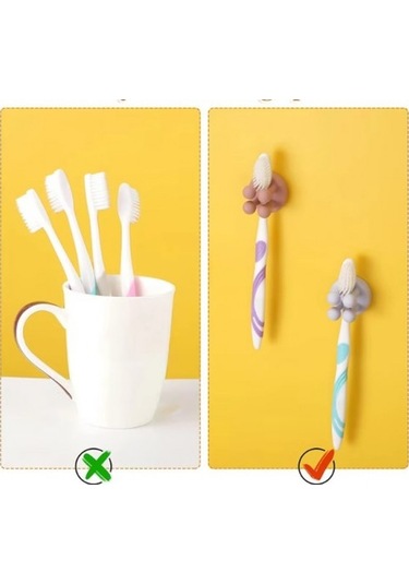 Büro Ev Ofis Düzeni İçin Silikon Yapışkanlı Çok Amaçlı Tutacak Askı Klips Diğer