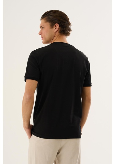Alexander Gardi V Yaka Basic T-shirt Siyah