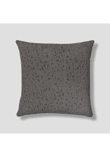 Sezyon Yuna Desenli 45x45 Zeytin Grisi Kırlent Kılıfı Zeytin Gri