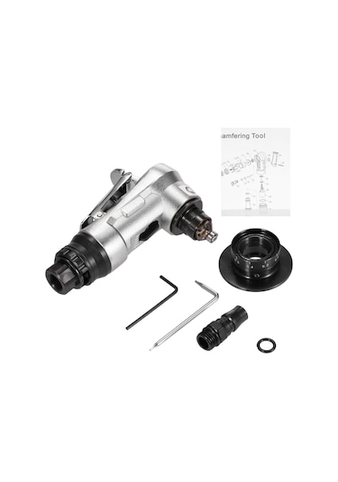 Hallow KP-5705 45 Derece Gümüş Pnömatik Pah Kırma Makinesi