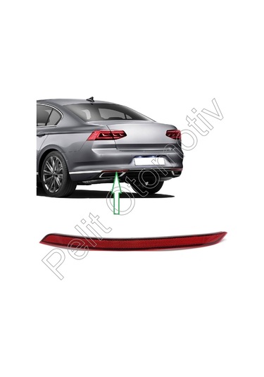 Passat B8 Arka Tampon Reflektörü Sol 3g0945105c 3g0945105d
