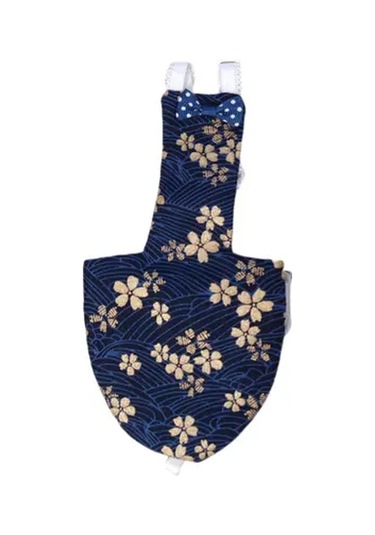 Fochsia Mavi Çiçek Desenli Papağan Ve Güvercin Bezi, Nefes Alabilir, Sızdırmaz, Ayarlanabilir, Moda Çiçek Baskı.