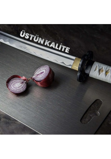 Erya Home Paslanmaz Çelik Antibakteriyel Kesme Tahtası Yüksek Kalite 24 x 36