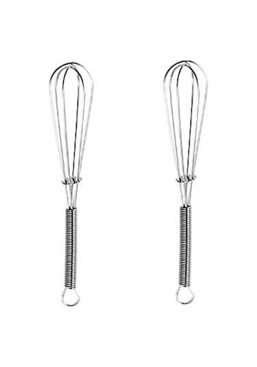 Cbtx Ev Manuel Yaylı Çırpıcı El Paslanmaz Çelik Mini Çırpma Teli, Boyut: 5 İnç Çok Renkli