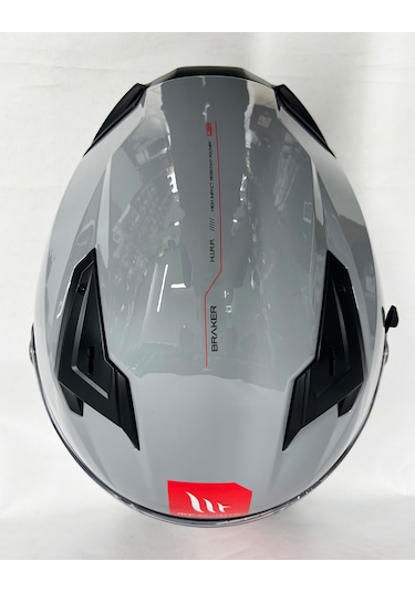 Şefaf Vizörlü + Mt Braker Sv Kapalı Kask Parlak Nardo Gri