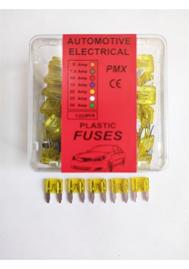 Replax 20 Amper Mini Yassı Bıçak Japon Sigorta 100'lü Paket