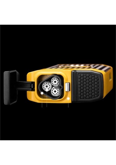 Cm0650 3 Jet Torch Kesicili Puro Çakmağı Sarı Krom