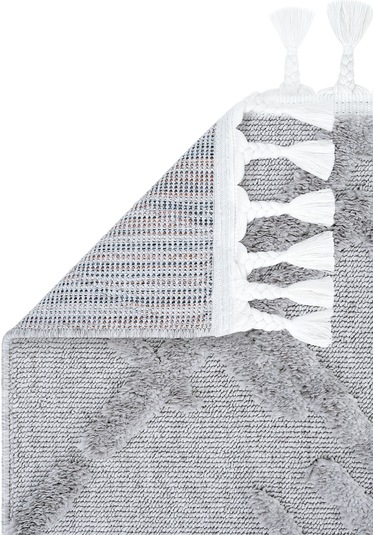 Cool Halı Palazzo Gri Mutfak Halısı Yumuşak Bukle Tezgah Önü Leke Tutmaz İskandinav Kabartmalı Halı