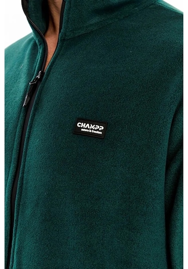 Champp Tam Fermuarlı Unisex Polar Yeşil