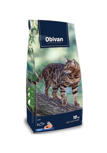 Obivan Somonlu Ve Hamsili Kedi Maması 10 Kg