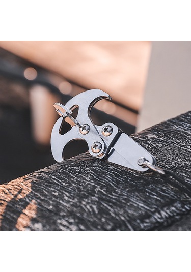 Neevoyu Stainless Steel Çift Fonksiyonlu Mıknatıslı Toplayıcı: 30kg Yüke Dayanıklı, Otomatik Açılabilir, Kamp Ve Acil Durumlar İçin Çok Renkli