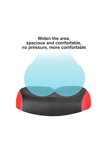 Bisiklet Koltuğu Dağ Bisikleti Koltuk Minderi Şok Emme No Burun Eyer Sürüş Ekipmanı - Siyah