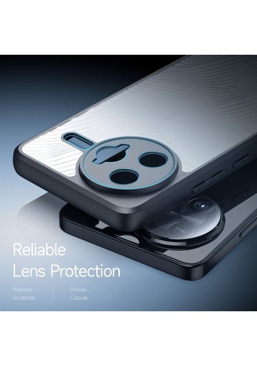 Redmi K80 Pro / Xiaomi Poco F7 Ultra Dux Ducıs Aimo Serisi Tpu Pc Buzlu Hissediyorum Telefon Kılıfı Siyah Siyah