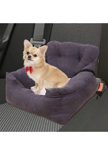 Homyl Köpek Araba Koltuğu Yatak Kitty Kitten Küçük Koyu-gri