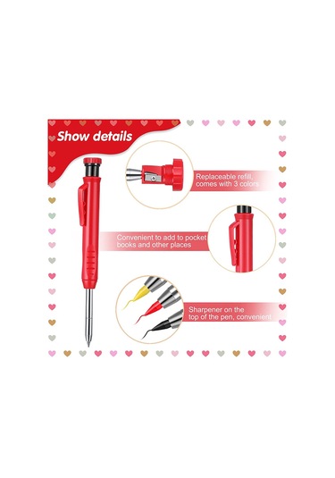 Hangfox Ahşap İşçilik Kalemi İçin Değiştirilebilir Mine Seti - Siyah Ve Altın Karışık 5 Adet - Sadece Mine, Kalem Değil