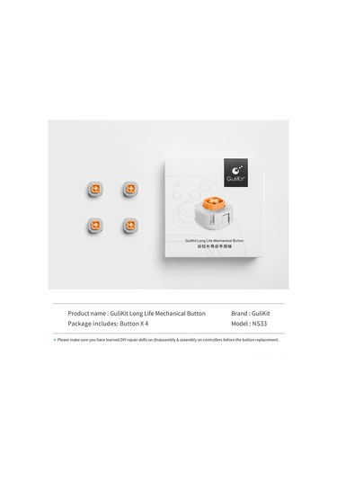 Xindoker Gulikit Ns33 Mekanik Tuş Takımı - Kingkong 2 Pro Oyun Kolu İçin 50m Kullanim Ömrü, Kolay Değişim, Tıkanıklık Sorunu Yok