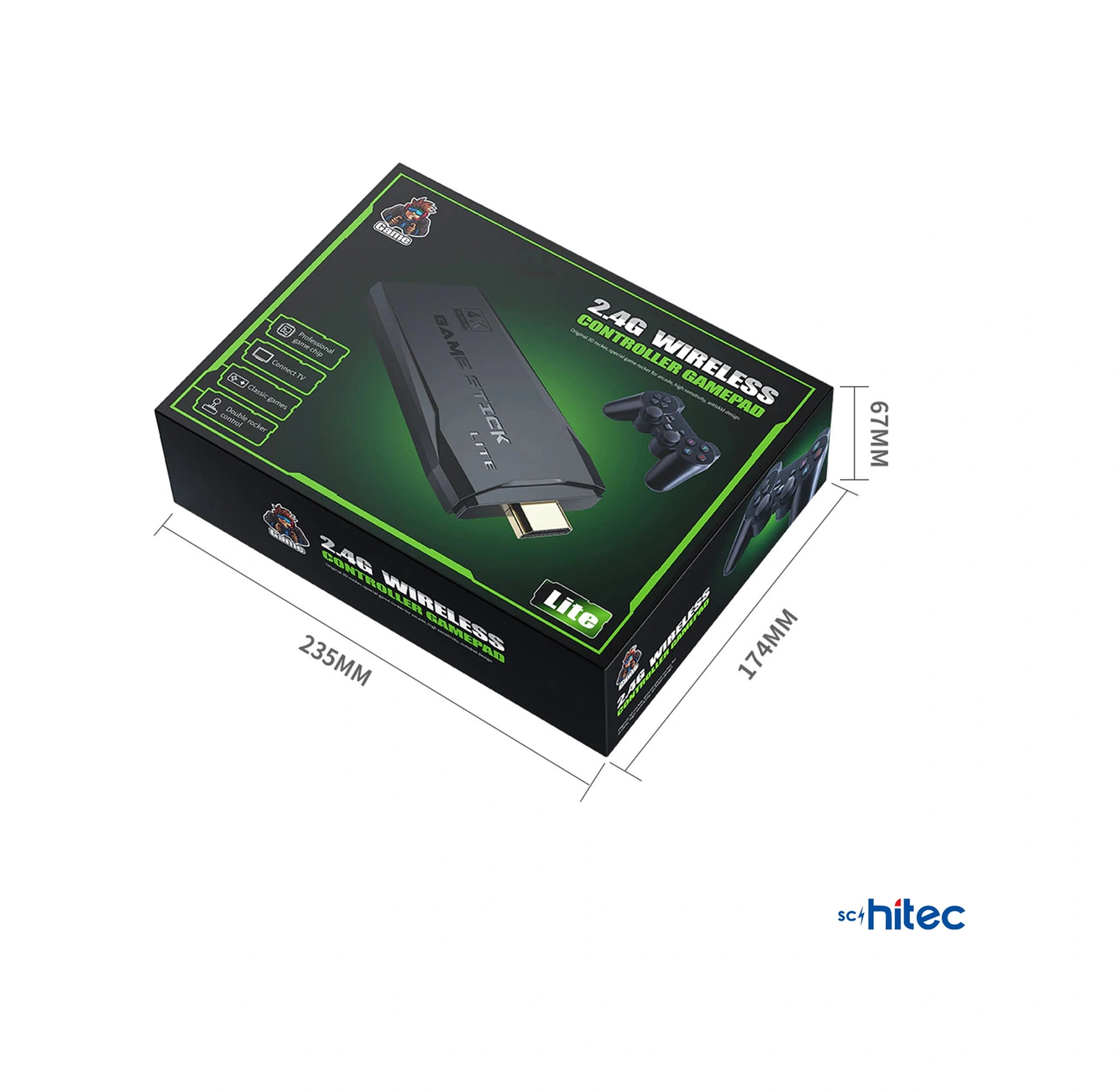 Schitec Arcade Yeni 4khd Retro Game Stick 90 Lı Yıllar Atari Makinası Oyunları 15000 Oyunlu Konsol