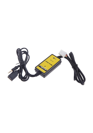 Xindoker Toyota 2 6p İçin Araç Usb Aux Adaptörü - Cd Kalitesi Ses, Usb/sd Kart Desteği, Radyo Panel Kontrolü, Kol Çubuğu Kumandasız Kullanım