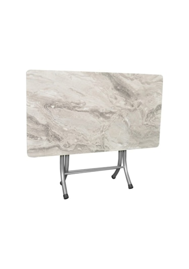 Beyaz Mermer Desenli Katlanabilir Masa 60 110 Diğer