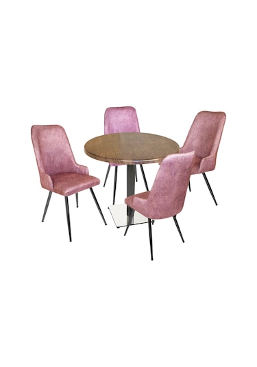 Beymobilya Karanfil Werzalit Yuvarlak - Çırağan Masa Takımı (Q90)