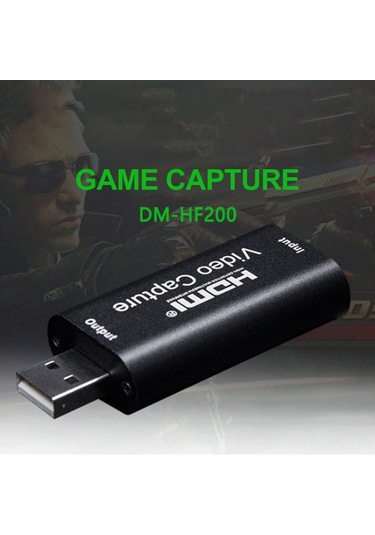 Ruicoo Dm-hf200 Usb 2.0 Ses Ve Görüntü Yakalama Kartı - 4k Destekli, Obs Ve Canlı Yayın Uyumlu