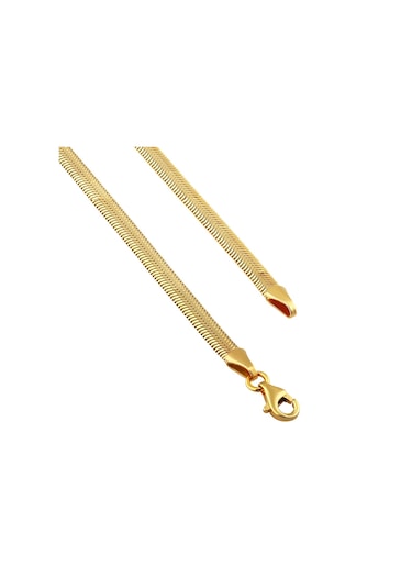 Agakulche İtalyan Ezme Balık Sırtı 2,5 Mm Altın Zincir Renkli